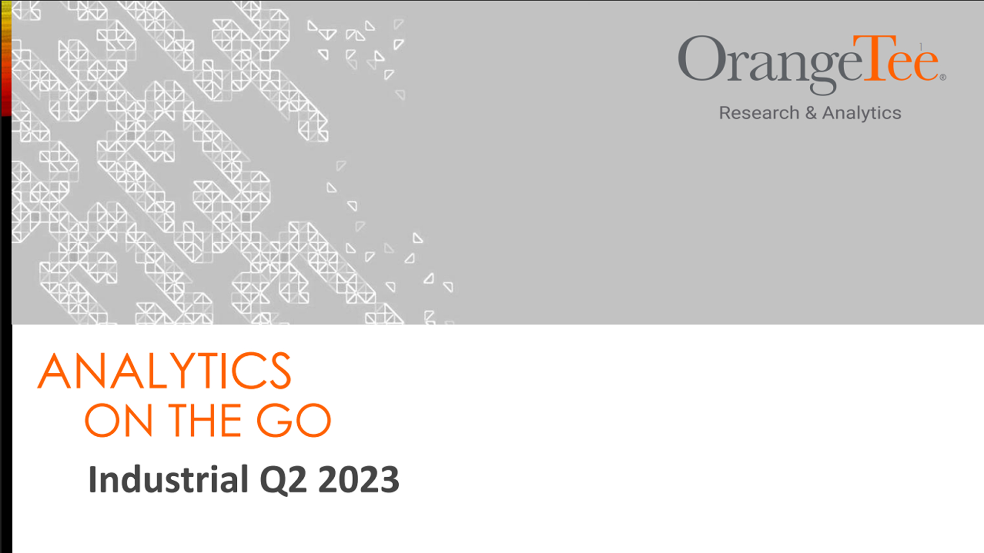 Industrial Analytics on the Go Q2 2023